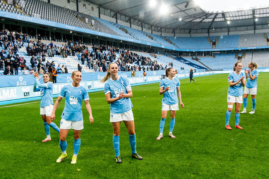 Malmö FFs spelare jublar