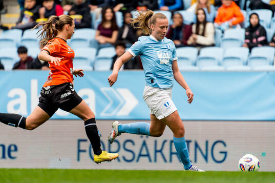 Kristianstads Emma Petrovic och Malmö FFs Sara Kanutte