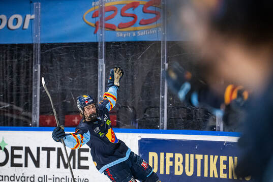 Djurgårdens Eric Nilson jublar