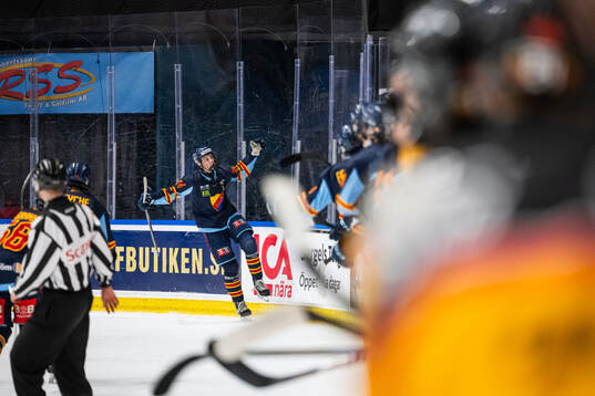 Djurgårdens Theo Stockselius jublar