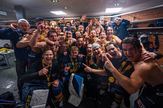 Djurgårdens spelare jublar