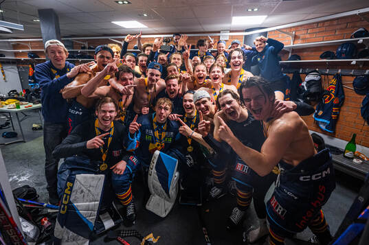 Djurgårdens spelare jublar