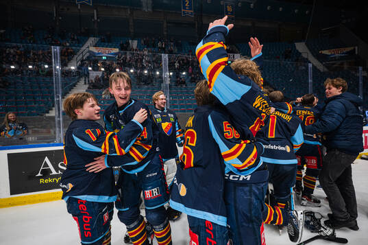 Djurgårdens spelare jublar