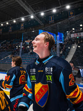 Djurgårdens Theo Stockselius jublar