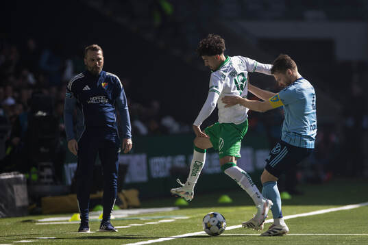 Hammarbys Sebastian Tounekti och Djurgårdens Jacob Une