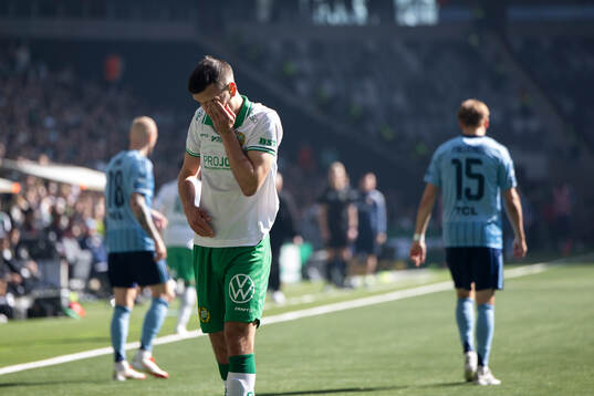Hammarbys Pavle Vagic har ont