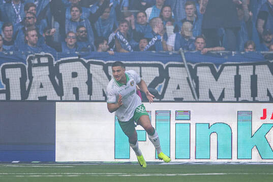 under fotbollsmatchen i Allsvenskan mellan Hammarby och