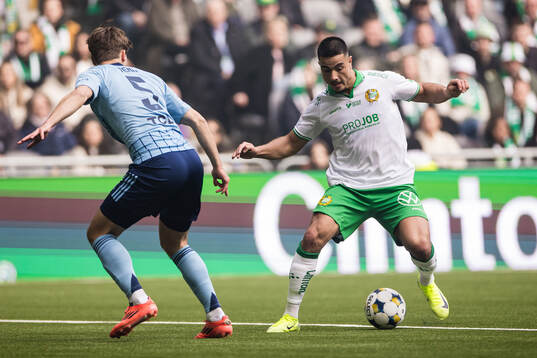 Djurgårdens Miro Tenho och Hammarbys Jusef Erabi