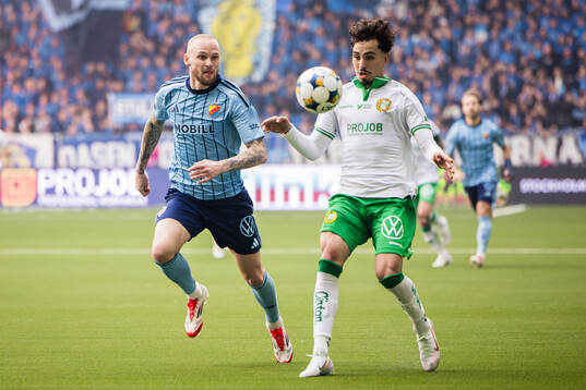 Hammarbys Sebastian Tounekti och Djurgårdens Adam Ståhl