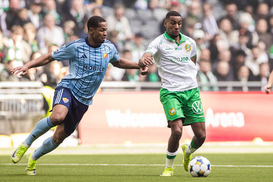 Djurgårdens Zakaria Sawo och Hammarbys Paulos Abraham