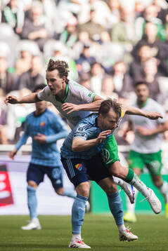 Hammarbys Hampus Skoglund och Djurgårdens Jacob Une