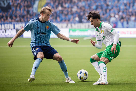 Djurgårdens Oskar Fallenius och Hammarbys Sebastian