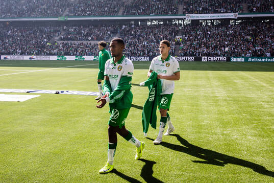 Hammarbys Paulos Abraham  och Markus Karlsson