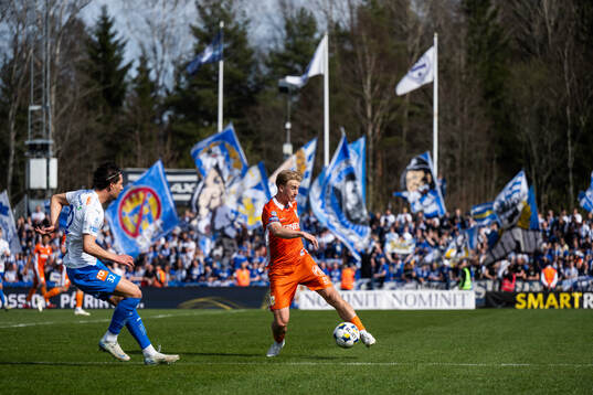 Värnamos Kenan Bilalovic och IFK Göteborgs Noah Tolf