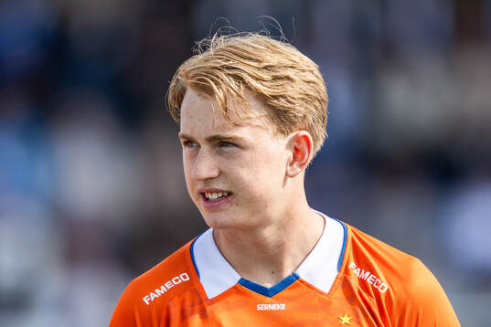 IFK Göteborgs Noah Tolf vid line-up