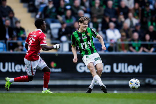 Degerfors Nahom Netabay och GAISs Axel Henriksson