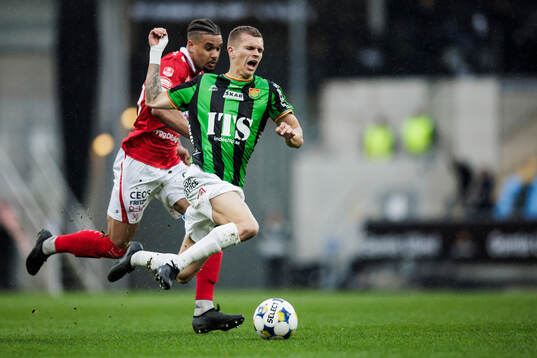 Degerfors Bernardo Gil Coutinho Morgado och GAISs Lucas