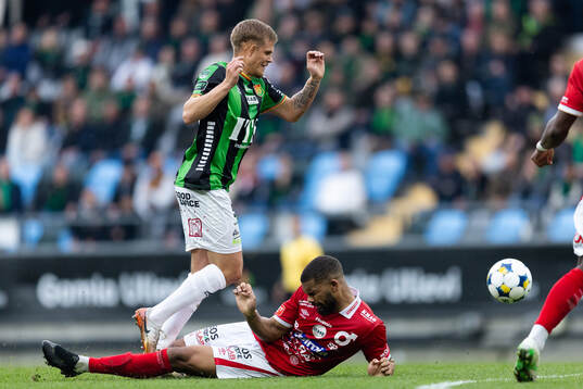 GAIS Kevin Holmén och Degerfors Leon Hien