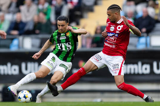GAIS Amin Boudri och Degerfors Bernardo Gil Coutinho Morgado