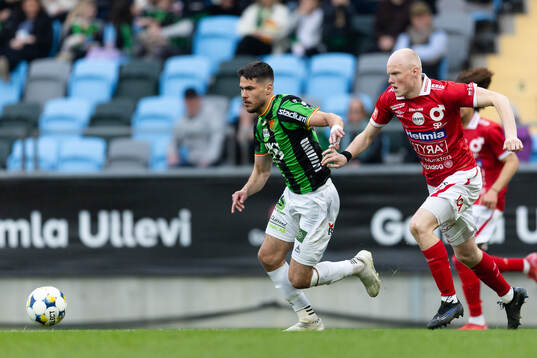 GAIS William Milovanovic och Degerfors Marcus Rafferty