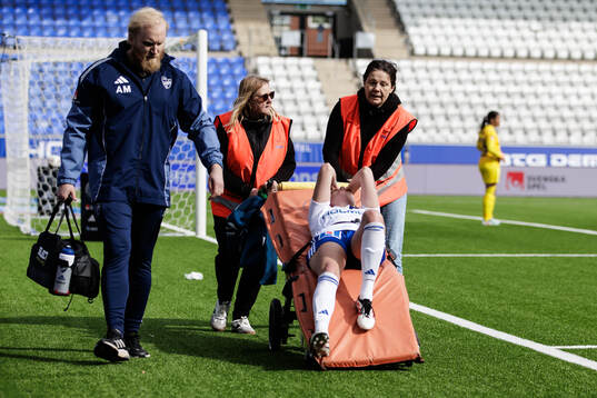 IFK Norrköpings Fanny Andersson skadad