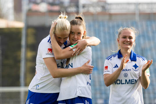 IFK Norrköpings Wilma Leidhammar, Svea Rehnberg och Dana