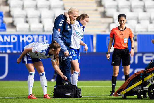 IFK Norrköpings Fanny Andersson skadad