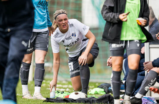 Halmstads Nora Hultgren har ont