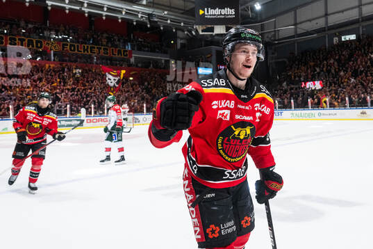 Luleås Pontus Andreasson jublar