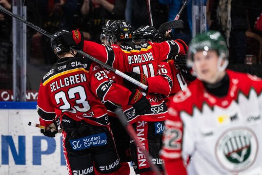 Luleås spelare jublar