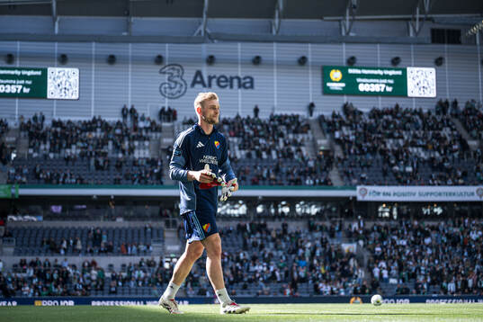 Djurgårdens målvakt Jacob Rinne