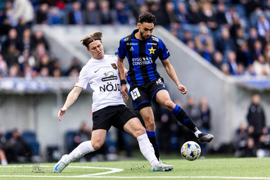 Brommapojkarnas Oliver Zandén och Sirius Joakim Persson