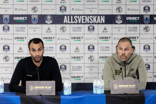 Sirius tränare Andreas Engelmark och Brommapojkarnas