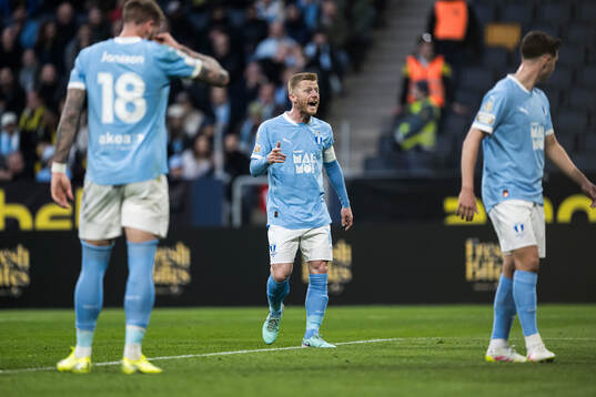 Malmö FFs Anders Christiansen reagerar