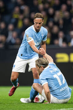 Malmö FFs Erik Botheim och Jens Stryger Larsen