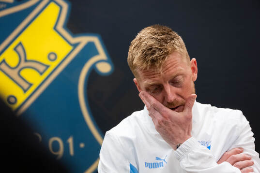Malmö FFs Anders Christiansen i mixade zonen