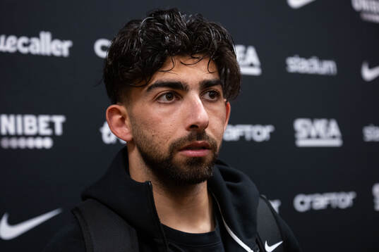 AIKs Andronikos Kakoullis i mixade zonen