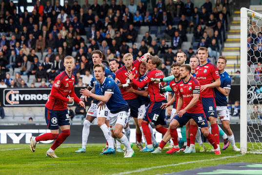 Spelarna vid hörna