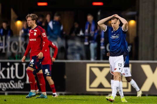 Halmstads Gisli Eyjolfsson deppar