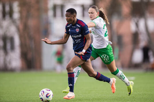 Rosengårds Halimatu Ayinde och Hammarbys Vilde Hasund