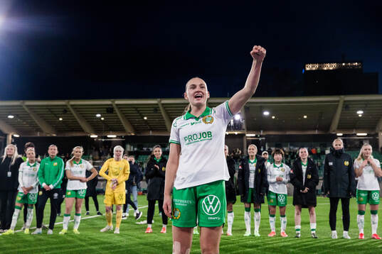Hammarbys Vilde Hasund jublar