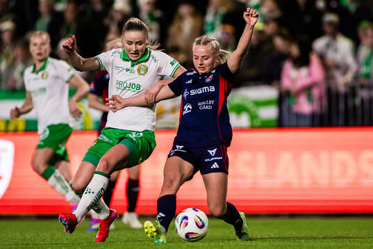 Hammarbys Anna Jøsendal och Rosengårds Emilie Woldvik