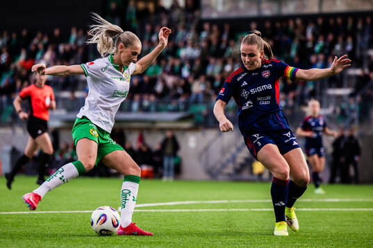 Hammarbys Ellen Wangerheim och Rosengårds Gudrun