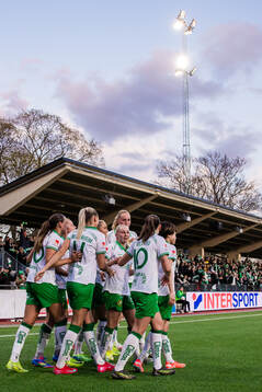 Hammarbys Vilde Hasund, Ellen Wangerheim, Emilie Joramo,