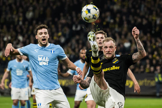Malmö FFs Colin Rösler och AIKs John Guidetti