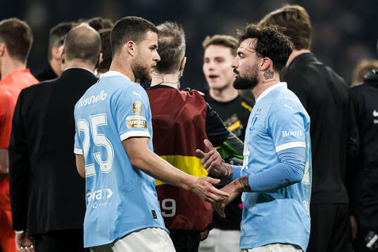 Malmö FFs Gabriel Busanello och Sead Haksabanovic