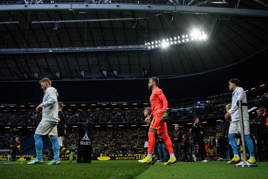 Malmö FFs Anders Christiansen och målvakt Ricardo