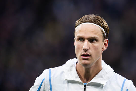 Malmö FFs Erik Botheim vid lineup