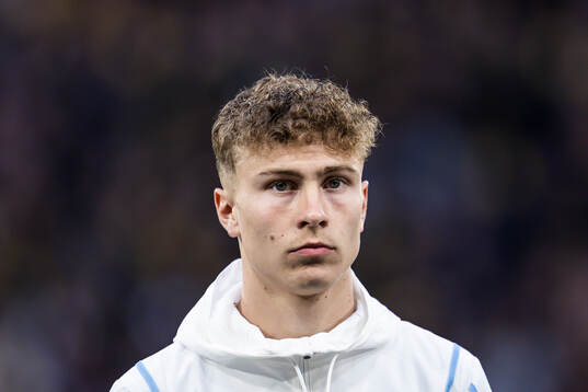 Malmö FFs Hugo Bolin vid lineup