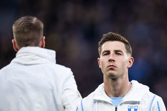 Malmö FFs Lasse Berg Johnsen vid lineup